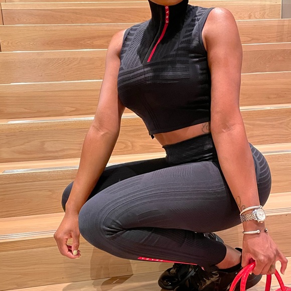 Prada Tech Rec Nylon Pique Sleeveless Top - Picture 3 of 3